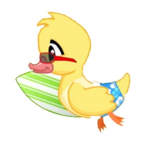 Surfer Dude Duckie